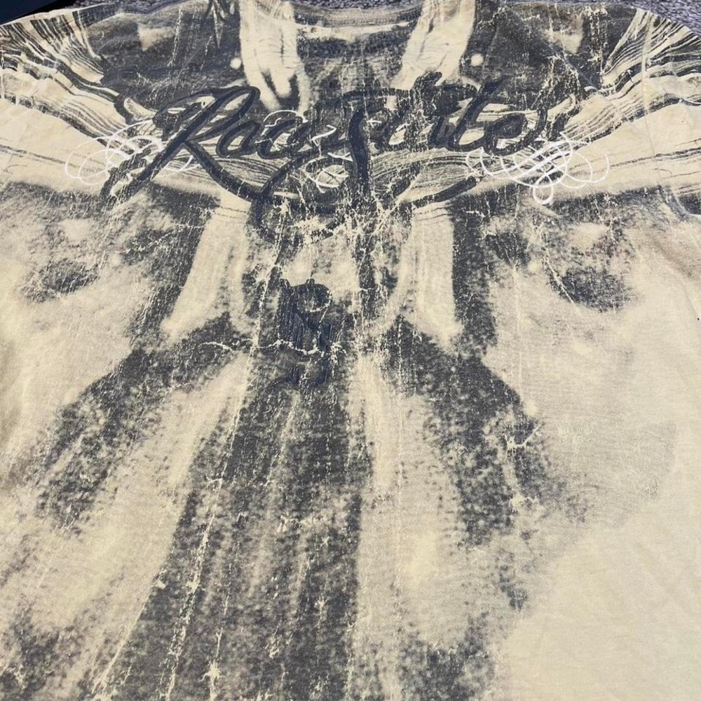 Y2K Affliction-style grunge style skull graphic tee - Picture 7 of 7